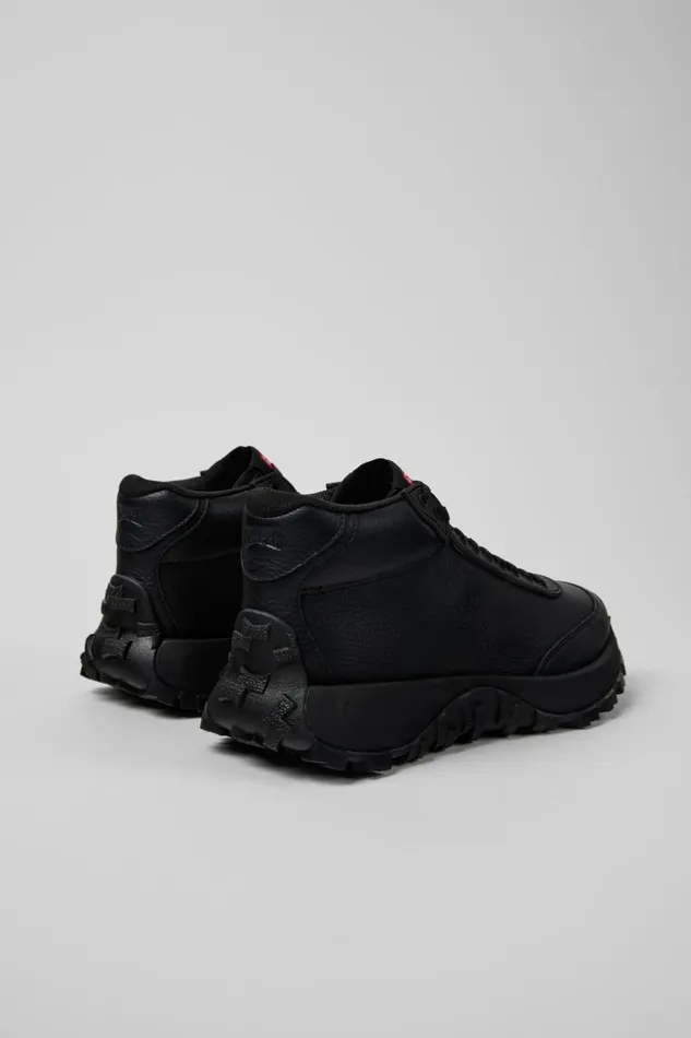Women Drift Trail VIBRAM Black Leather Sneakers Camper Ankle Boots Women Drift Trail VIBRAM Black Leather Sneakers Camper Ankle Boots