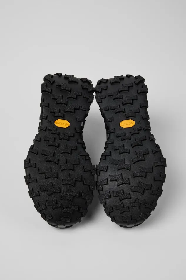 Women Drift Trail VIBRAM Black Leather Sneakers Camper Ankle Boots Women Drift Trail VIBRAM Black Leather Sneakers Camper Ankle Boots