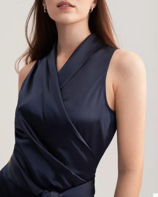 Women Elegant Silk Wrap Blouse Women Blouses Lilysilk Shirts