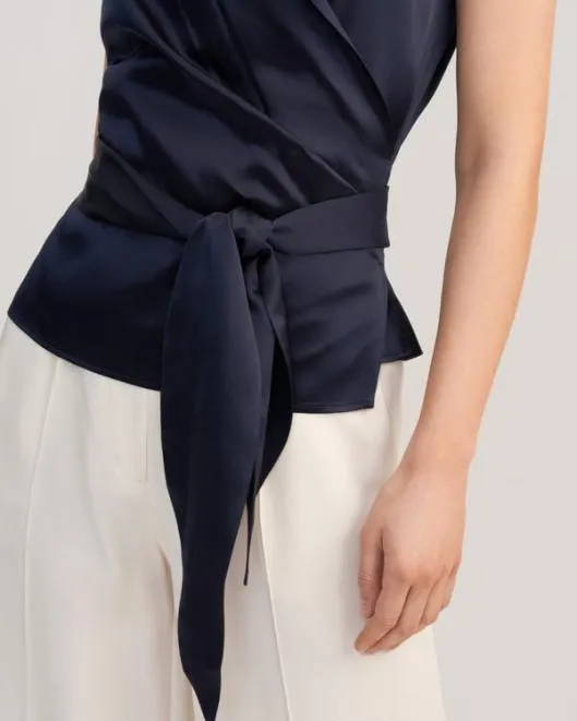Women Elegant Silk Wrap Blouse Women Blouses Lilysilk Shirts