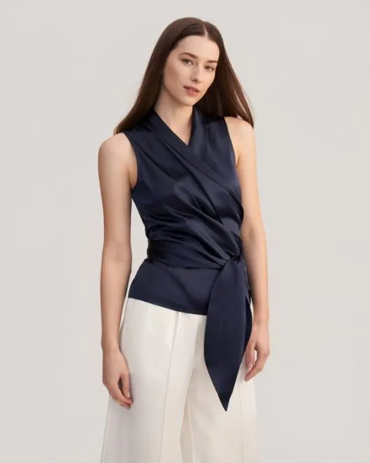 Women Elegant Silk Wrap Blouse Women Blouses Lilysilk Shirts
