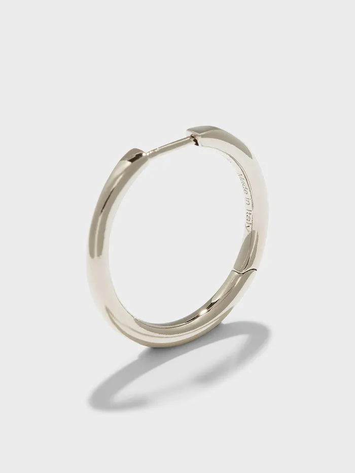Women Elona Medium PalladiumPlated Hoop Earrings Aeyde Earrings