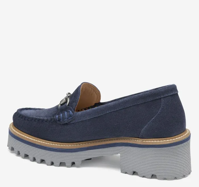 Women Emmalynn Bit Loafer Navy Suede JohnstonandMurphy Mules and Loafers Women Emmalynn Bit Loafer Navy Suede JohnstonandMurphy Mules and Loafers