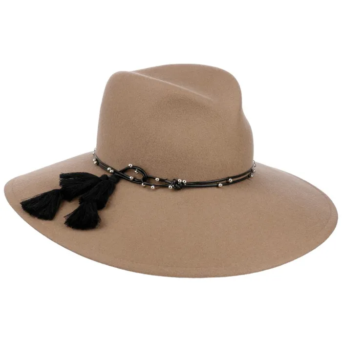 Women Floppy Hats Mayser Hilary Wollhut Light Beige