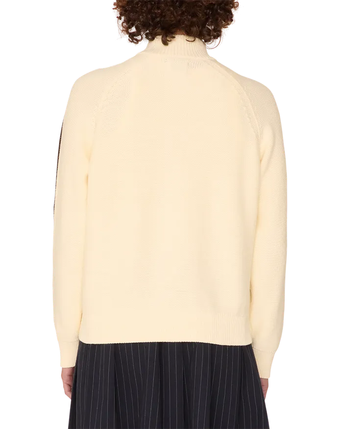 Women FRANKIE TRACK SWEATER Dove SWEATERS OBEY Clothing
