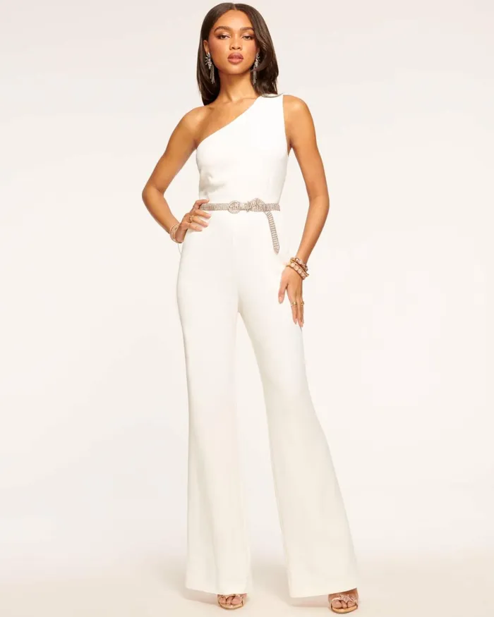 Women Gabriela One Shoulder Jumpsuit Ivory Ramy Brook Dresses Women Gabriela One Shoulder Jumpsuit Ivory Ramy Brook Dresses