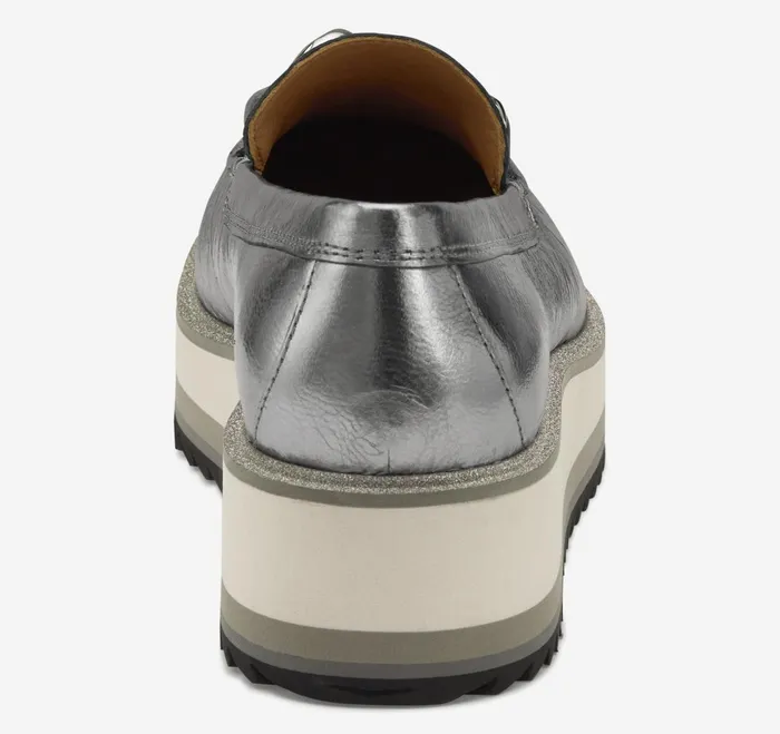 Women Gracelyn Chain Loafer Silver Metallic Sheepskin JohnstonandMurphy Mules and Loafers Women Gracelyn Chain Loafer Silver Metallic Sheepskin JohnstonandMurphy Mules and Loafers