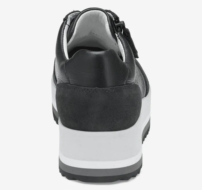 Women Gracie SideZip Lace Up Black Calfskinsuede JohnstonandMurphy Sneakers Women Gracie SideZip Lace Up Black Calfskinsuede JohnstonandMurphy Sneakers