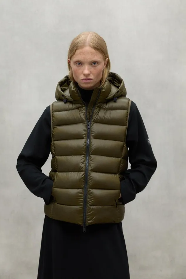 Women Green Aoraki Waistcoat Ecoalf Vests