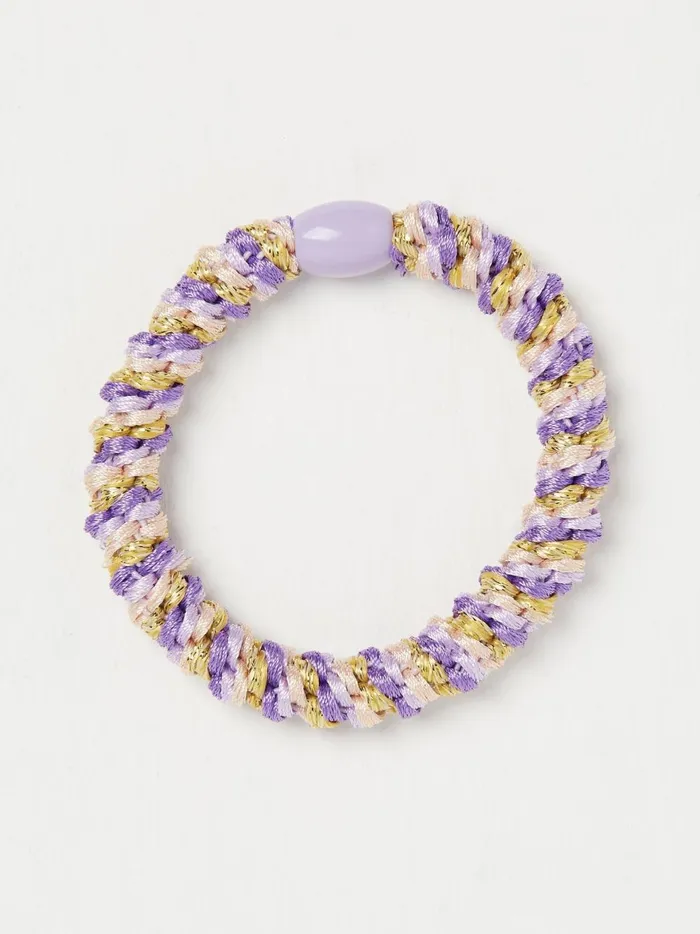 Women Hair Accessories Fat Face Lilac Purple Twist Hair Tie
