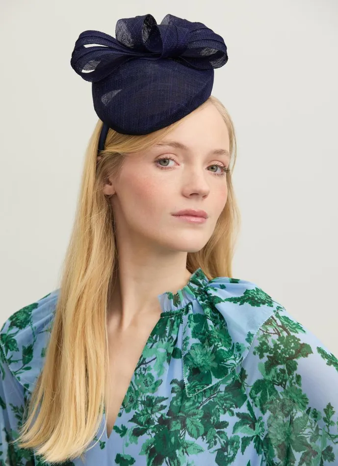 Women Hats and Fascinators LKBennett Elowen Navy Mesh Bow Detail Fascinator Women Hats and Fascinators LKBennett Elowen Navy Mesh Bow Detail Fascinator