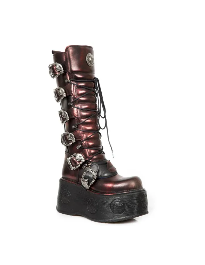 Women High Boot Metallic M272Cz03 New Rock High Heels Women High Boot Metallic M272Cz03 New Rock High Heels