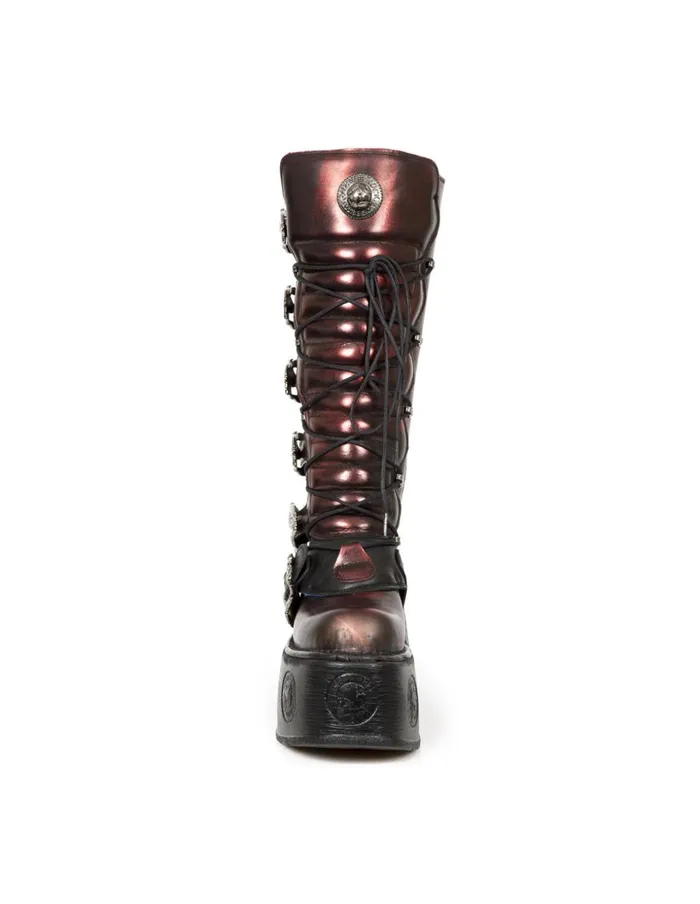 Women High Boot Metallic M272Cz03 New Rock High Heels Women High Boot Metallic M272Cz03 New Rock High Heels