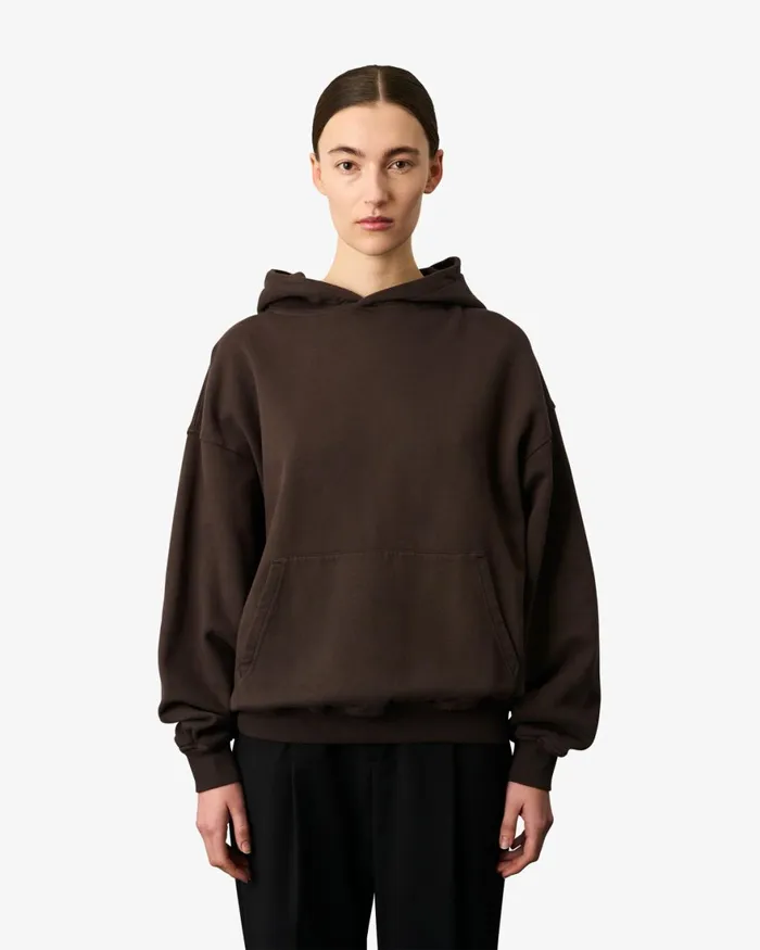 Women Hoodies Colorful Standard Organic Oversized Hood Bright Coral