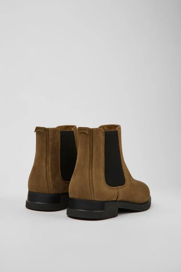 Women Iman Brown Nubuck Chelsea Boots Camper Ankle Boots Women Iman Brown Nubuck Chelsea Boots Camper Ankle Boots