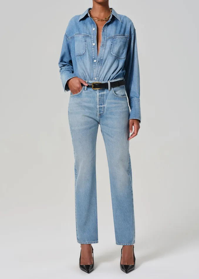 Women Jeans Citizens Of Humanity Blaine High Rise Straight In Gemini