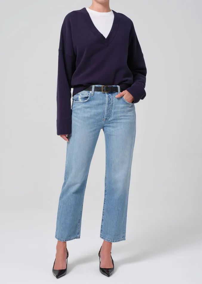 Women Jeans Citizens Of Humanity Emery Crop Relaxed Straight In Starsign