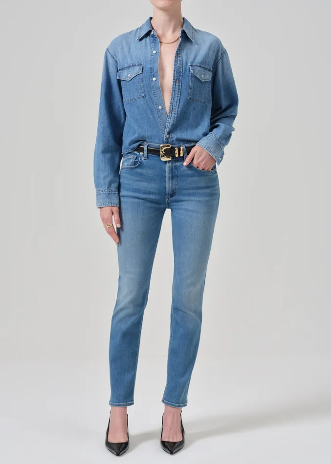 Women Jeans Citizens Of Humanity Isola Slim In Lazuli