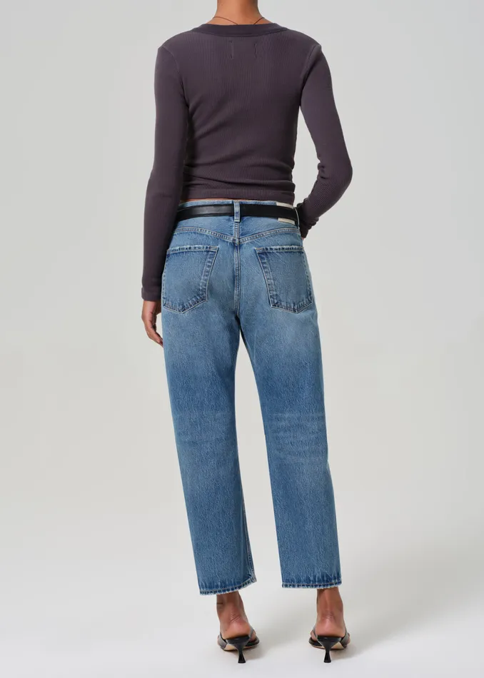 Women Jeans Citizens Of Humanity Winslow Cropped Boyfriend In Pacifica