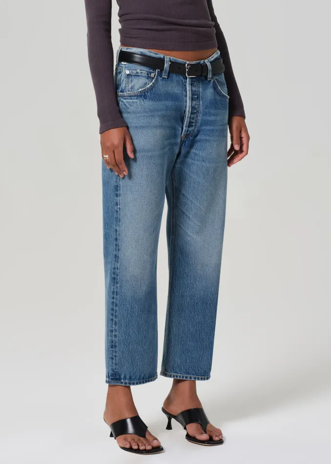 Women Jeans Citizens Of Humanity Winslow Cropped Boyfriend In Pacifica