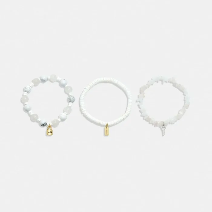 Women Jewelry Coach Signature Lock And Key Beaded Bracelet Set Goldchalk Multi Women Jewelry Coach Signature Lock And Key Beaded Bracelet Set Goldchalk Multi