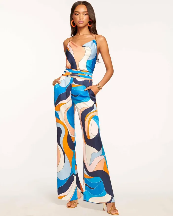 Women Joss Wide Leg Pant Navy Ramy Brook Pants Women Joss Wide Leg Pant Navy Ramy Brook Pants
