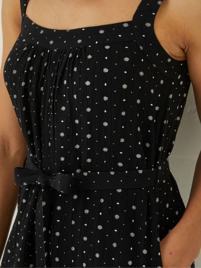 Women Jumpsuits and Playsuits Fat Face Black Geo Print Annie Playsuit