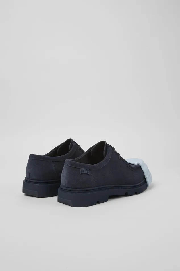 Women Junction Blue Nubuck Shoes Camper Formal Shoes Women Junction Blue Nubuck Shoes Camper Formal Shoes