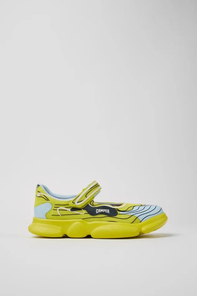 Women Karst Multicolored Textile Mary Jane Camper Ballerinas