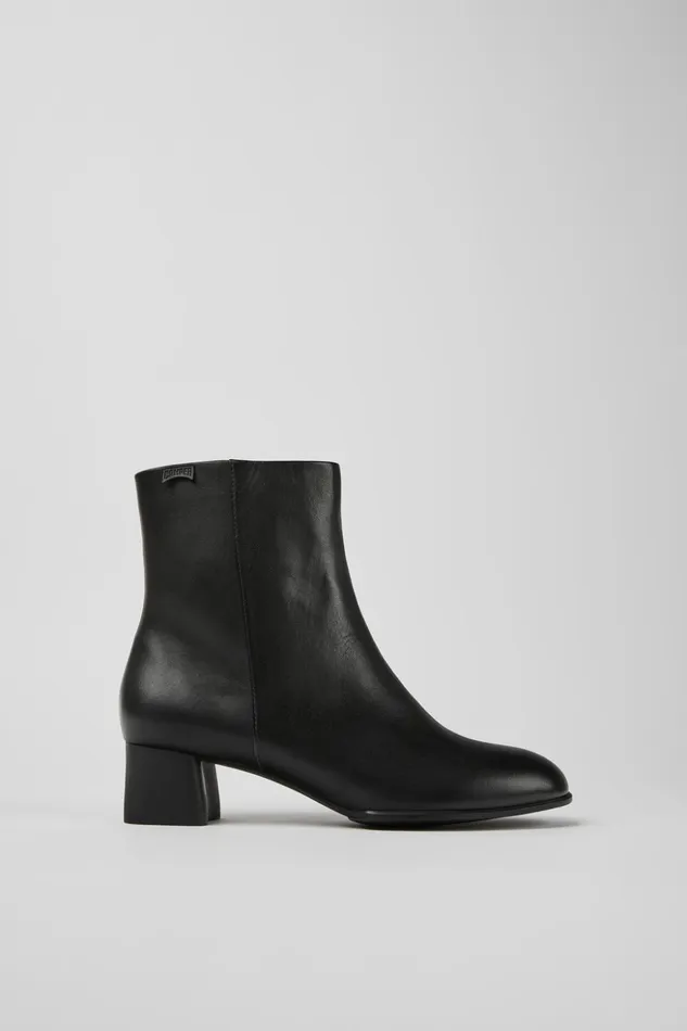 Women Katie Black Leather Ankle Boots Camper Ankle Boots Women Katie Black Leather Ankle Boots Camper Ankle Boots