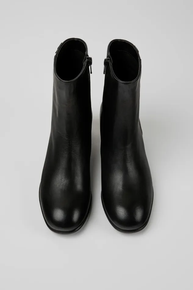 Women Katie Black Leather Ankle Boots Camper Ankle Boots Women Katie Black Leather Ankle Boots Camper Ankle Boots