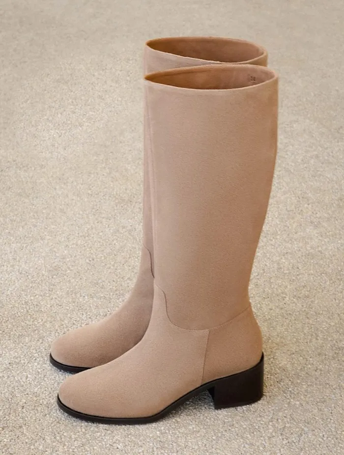 Women Knee High Boots Bobbies Zohra Antelope