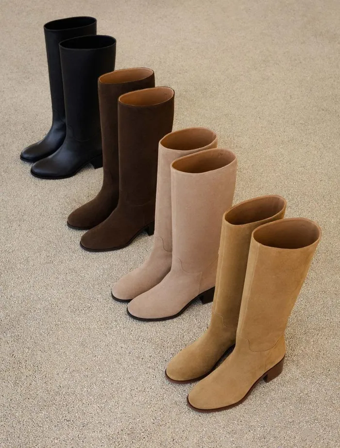 Women Knee High Boots Bobbies Zohra Antelope