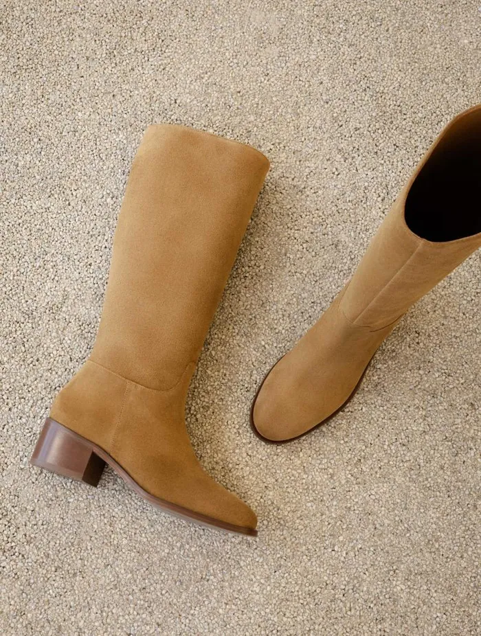 Women Knee High Boots Bobbies Zohra Nutmeg
