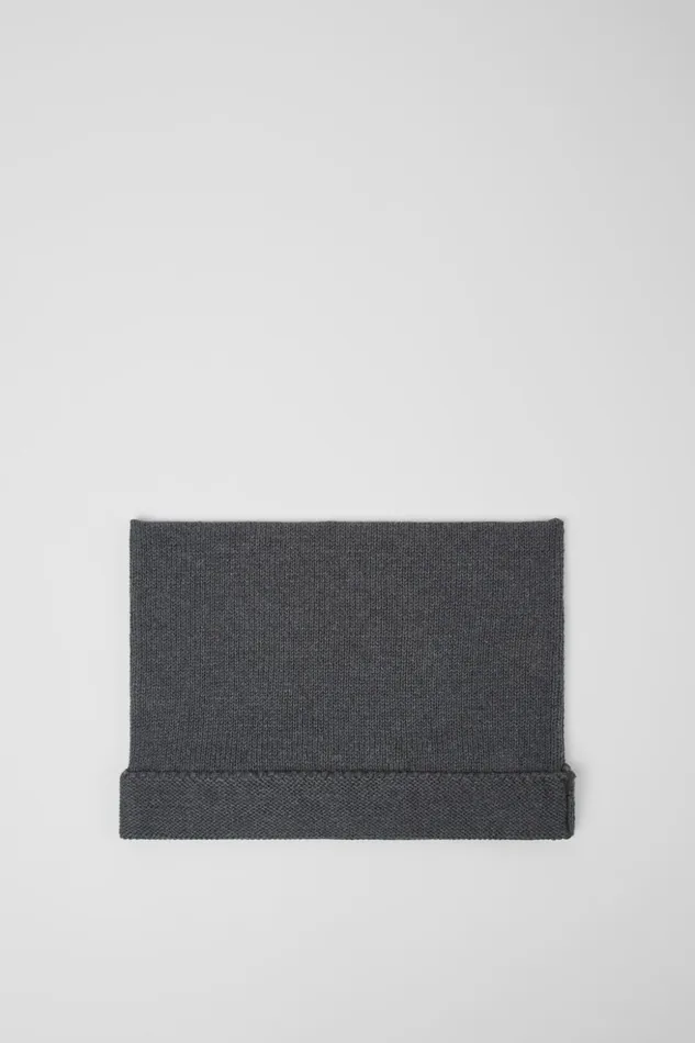 Women Knit Hat Gray Melange Knit Hat One Size Camper Knit Women Knit Hat Gray Melange Knit Hat One Size Camper Knit