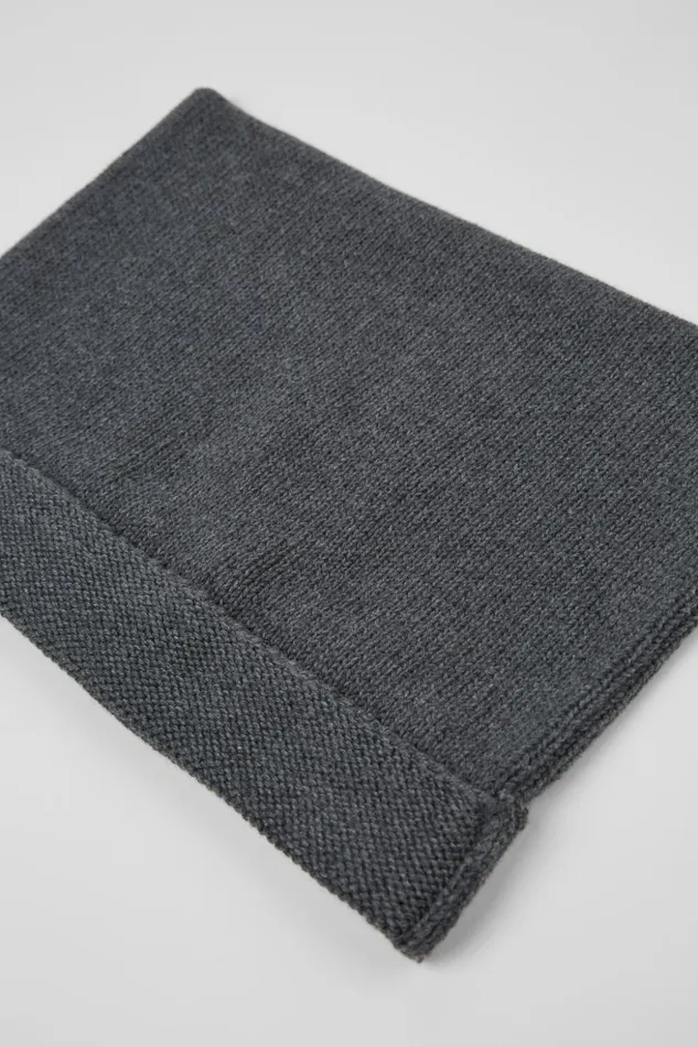 Women Knit Hat Gray Melange Knit Hat One Size Camper Knit Women Knit Hat Gray Melange Knit Hat One Size Camper Knit