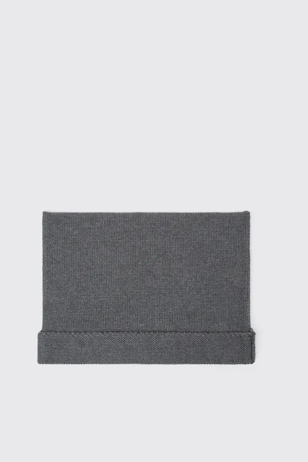 Women Knit Hat Gray Melange Knit Hat One Size Camper Knit Women Knit Hat Gray Melange Knit Hat One Size Camper Knit