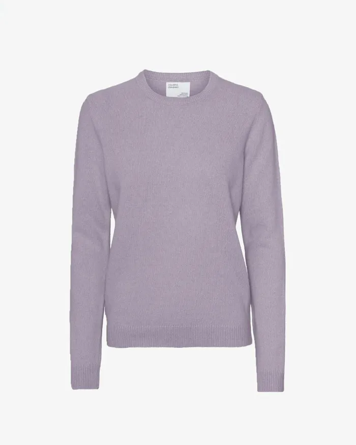 Women Knit Sweaters Colorful Standard Women Classic Merino Wool Crew Purple Haze Women Knit Sweaters Colorful Standard Women Classic Merino Wool Crew Purple Haze