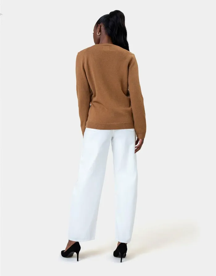 Women Knit Sweaters Colorful Standard Women Classic Merino Wool Crew Stone Blue