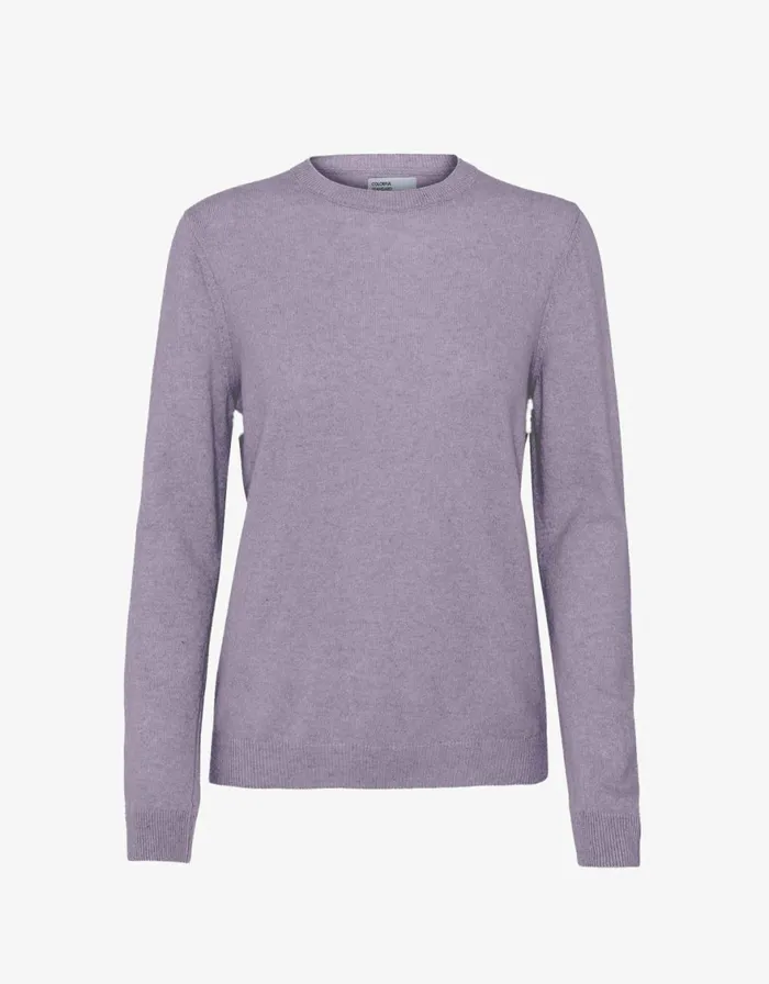 Women Knit Sweaters Colorful Standard Women Light Merino Wool Crew Purple Haze Women Knit Sweaters Colorful Standard Women Light Merino Wool Crew Purple Haze