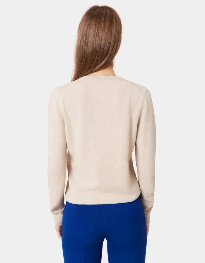 Women Knit Sweaters Colorful Standard Women Light Merino Wool Crew Purple Haze