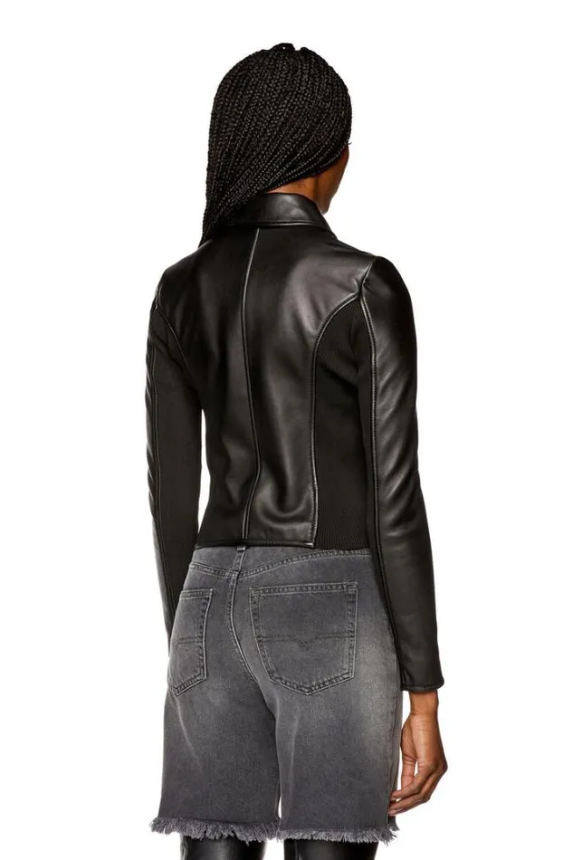 Women LSask Black Diesel Outerwear And Jackets Women LSask Black Diesel Outerwear And Jackets