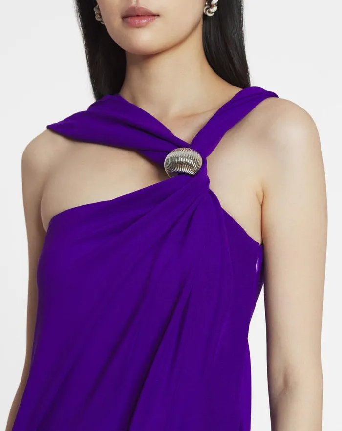 Women Lanvin Dresses Arge Ring Braided Jersey Dress Anemone Women Lanvin Dresses Arge Ring Braided Jersey Dress Anemone