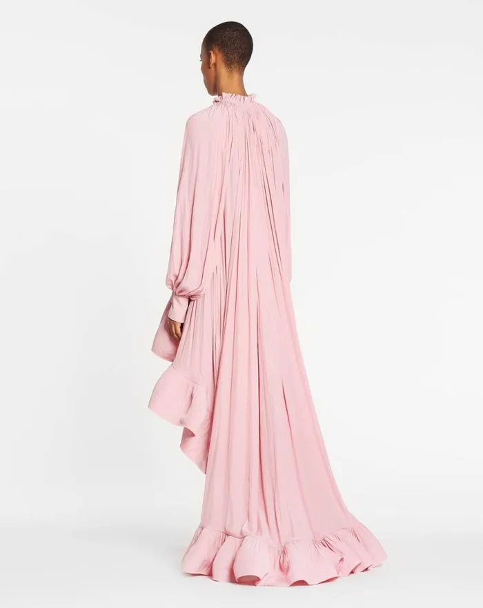 Women Lanvin Dresses Asymmetrical Charmeuse Dress Pink Women Lanvin Dresses Asymmetrical Charmeuse Dress Pink