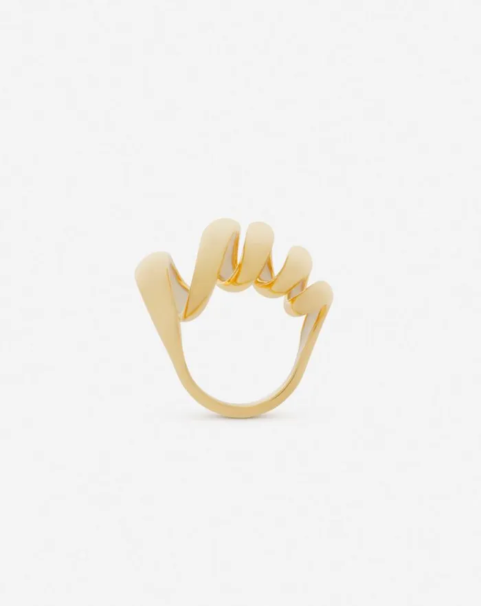 Women Lanvin Jewelry Mlodie Ribbon Ring Goldmoon