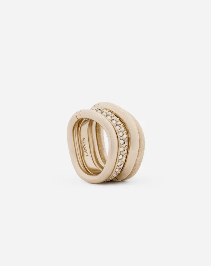 Women Lanvin Jewelry Partition By Lanvin Ring Goldcrystal Women Lanvin Jewelry Partition By Lanvin Ring Goldcrystal