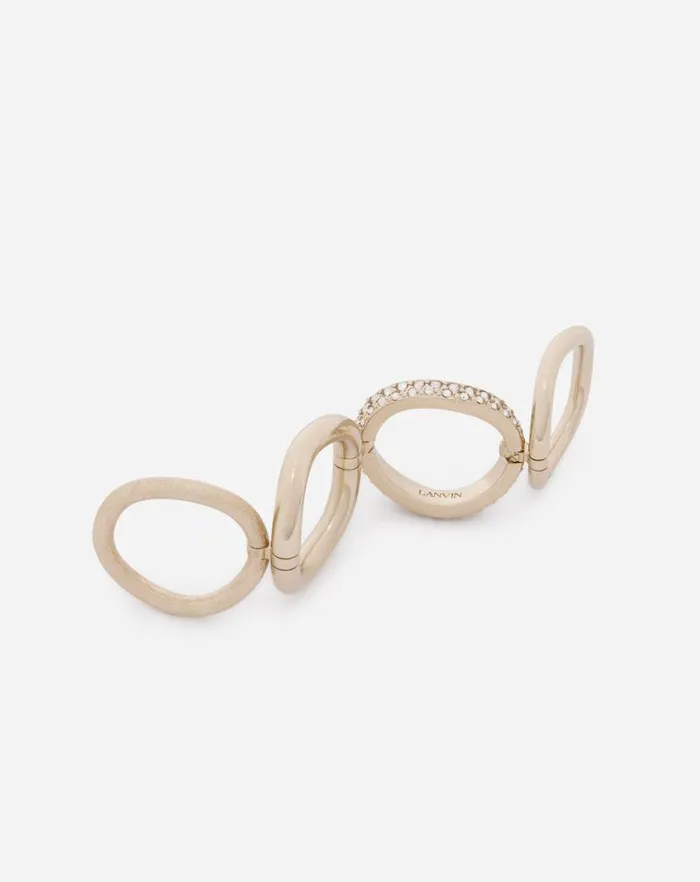 Women Lanvin Jewelry Partition By Lanvin Ring Goldcrystal Women Lanvin Jewelry Partition By Lanvin Ring Goldcrystal