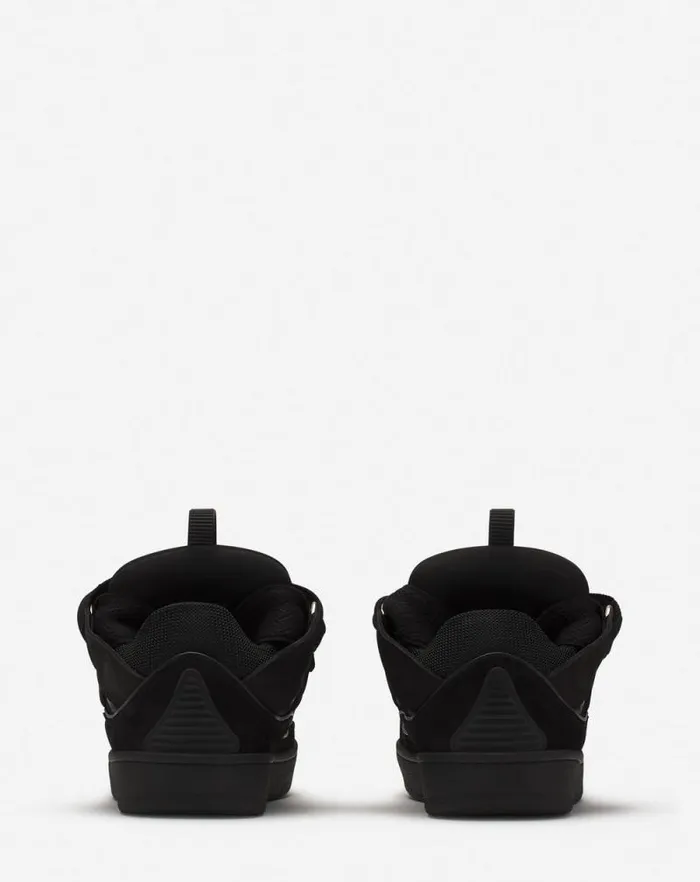 Women Lanvin Sneakers Curb Leather Sneakers Blackblack Women Lanvin Sneakers Curb Leather Sneakers Blackblack
