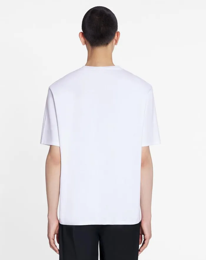 Women Lanvin TShirts and Sweatshirts Unisex Lanvin Logo Tshirt Optic White Women Lanvin TShirts and Sweatshirts Unisex Lanvin Logo Tshirt Optic White