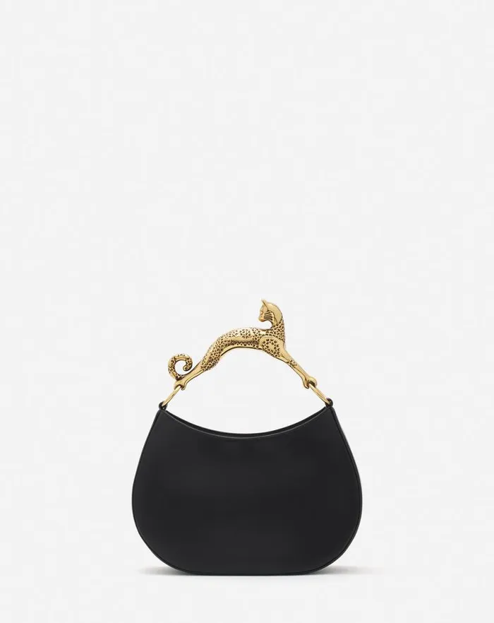 Women Lanvin Tote Bags and Top Handle Bags Hobo Cat Leather Bag Black Women Lanvin Tote Bags and Top Handle Bags Hobo Cat Leather Bag Black